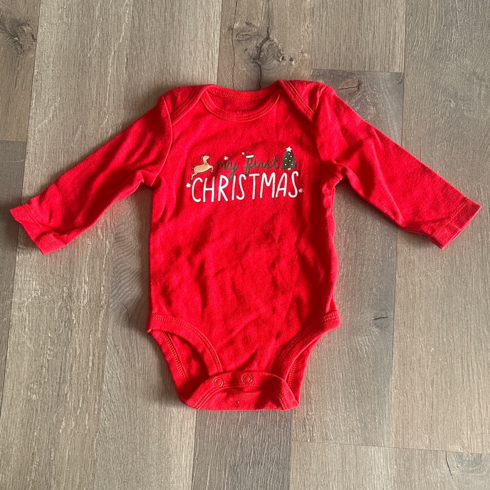 Carter's Festive Red Christmas Bodysuit